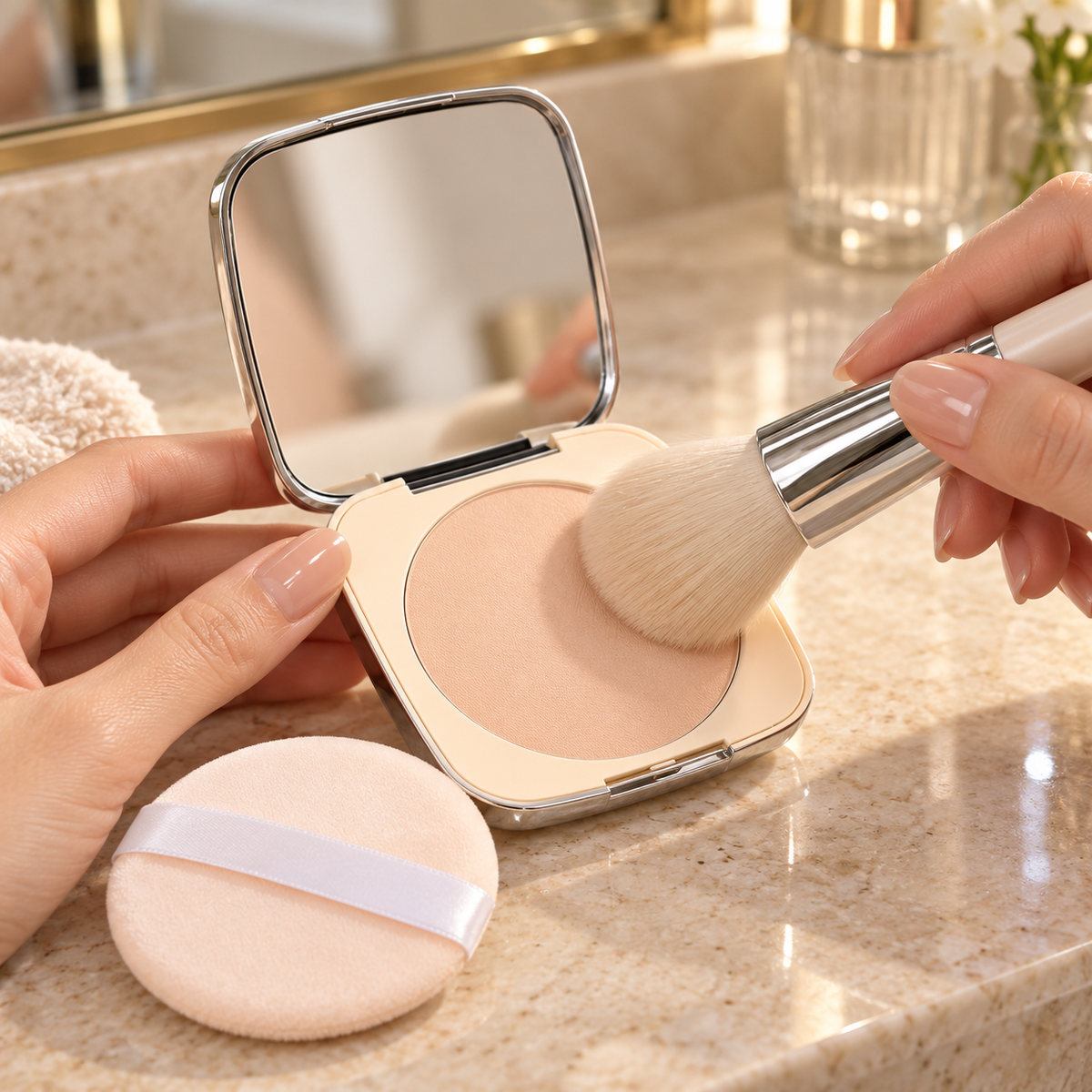 🪞 Setting Powder | Silky Pressed | Daily-Makeup | Her | Soft-Matte Finish