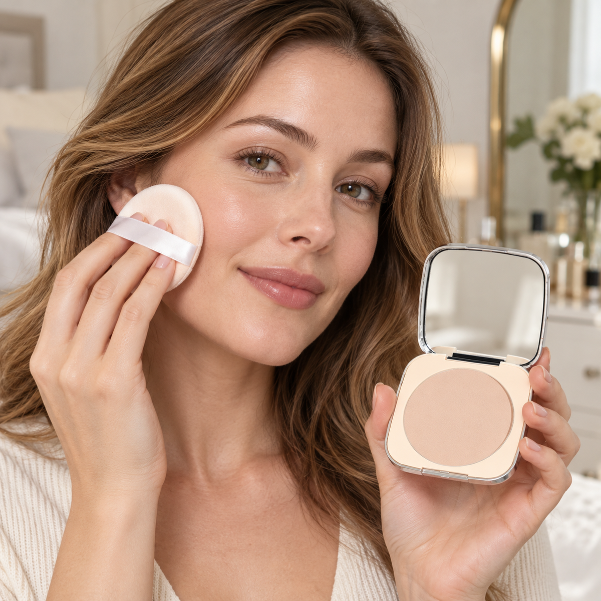 🪞 Setting Powder | Silky Pressed | Daily-Makeup | Her | Soft-Matte Finish