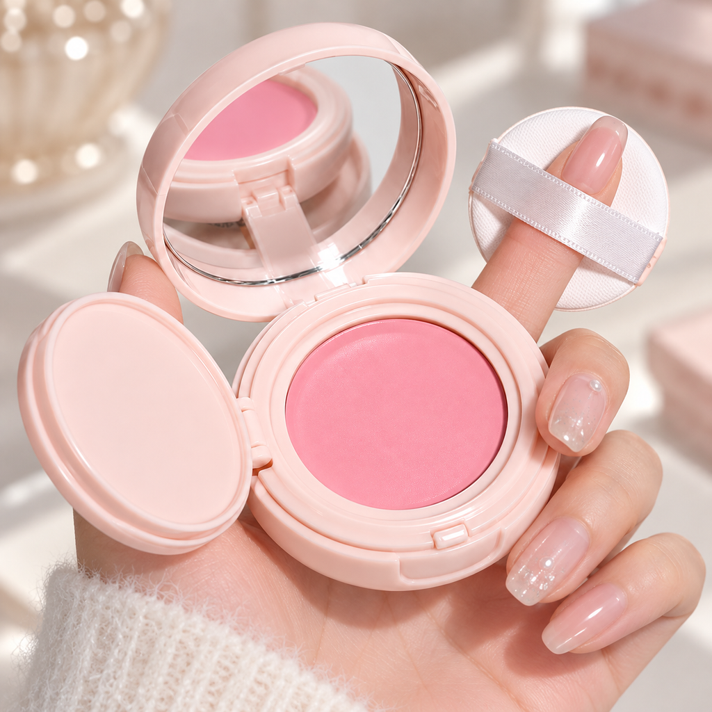 🌸 Cushion Blush | Cream Formula | Daily-Makeup | Her | Rosy Glow