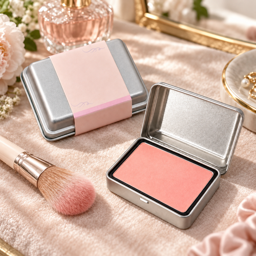 🎀 Blush Compact | Silky Powder | Daily-Makeup | Her | Peachy Glow
