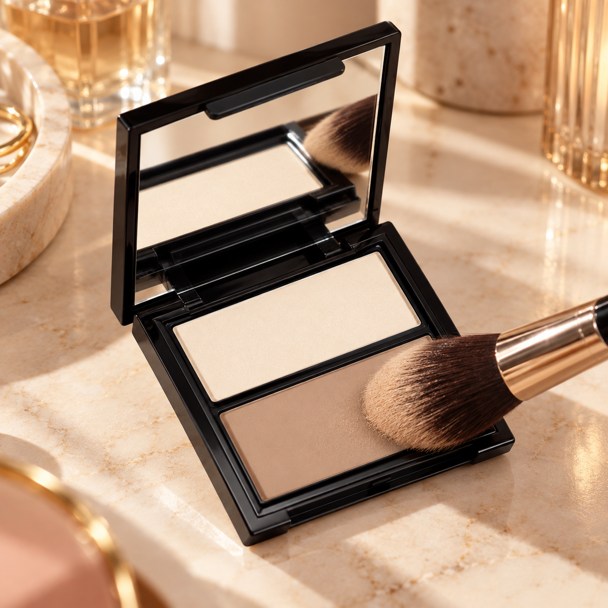 🤎 Contour Palette | Silky Powder | Daily-Makeup | Her | Sculpted Glow