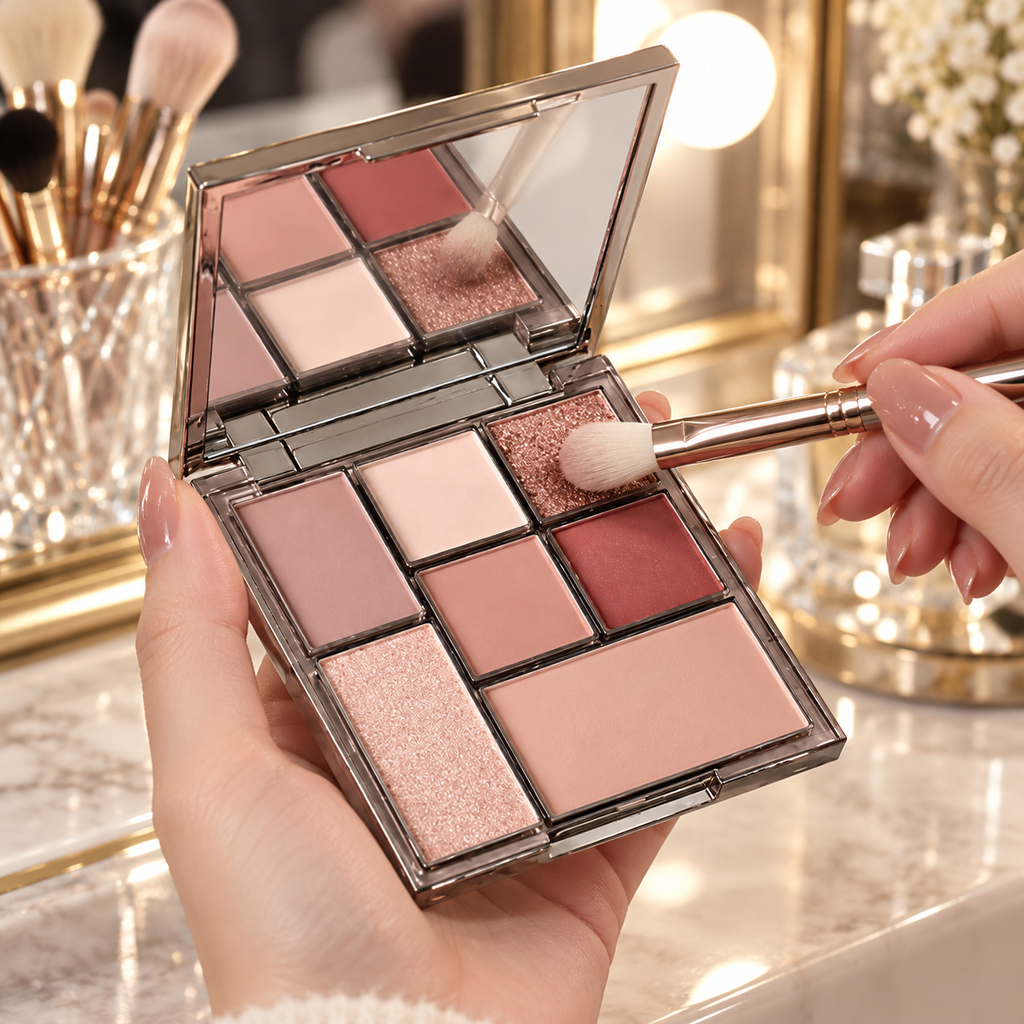 🌹 Eyeshadow Palette | Silky Powder | Party-Night | Her | Rosy Sparkle
