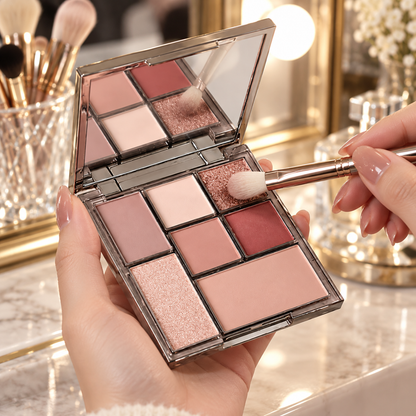 🌹 Eyeshadow Palette | Silky Powder | Party-Night | Her | Rosy Sparkle