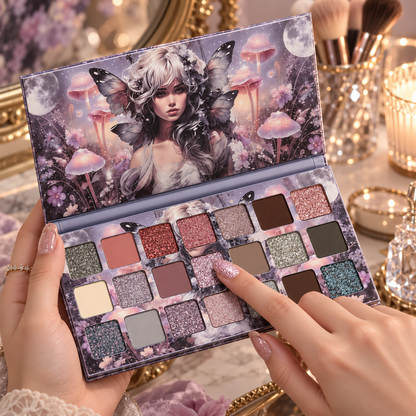 🌙 Eyeshadow Palette | Silky Powder | Night-Glam | Her | Moonlit Sparkle