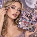 🌙 Eyeshadow Palette | Silky Powder | Night-Glam | Her | Moonlit Sparkle